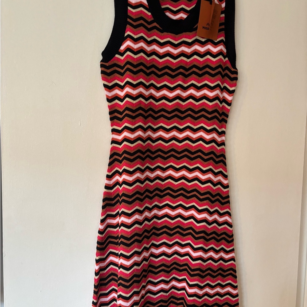 Missoni Chevron Patterned Sleeveless Dress